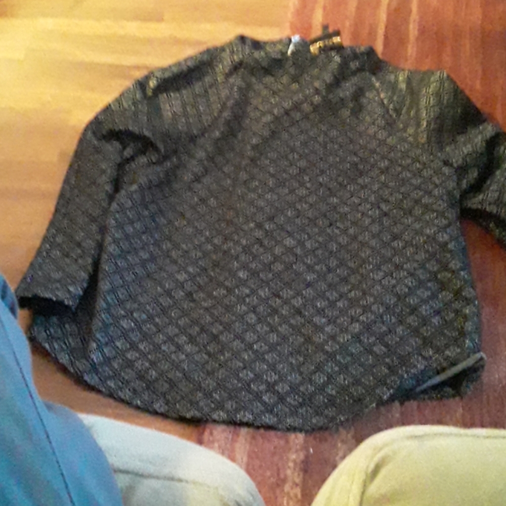 W5 polyester round collar zip.up